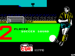 2 Player Soccer Squard title screen for ZX Spectrum